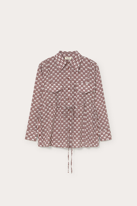 Adela Thin Belted Shirt - 2