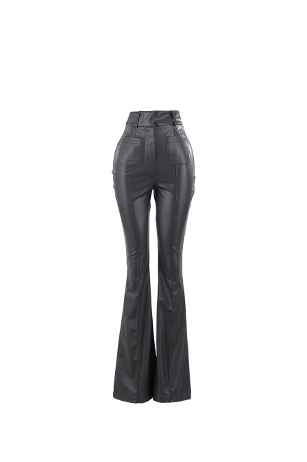 Astrit Leather Trousers - 1