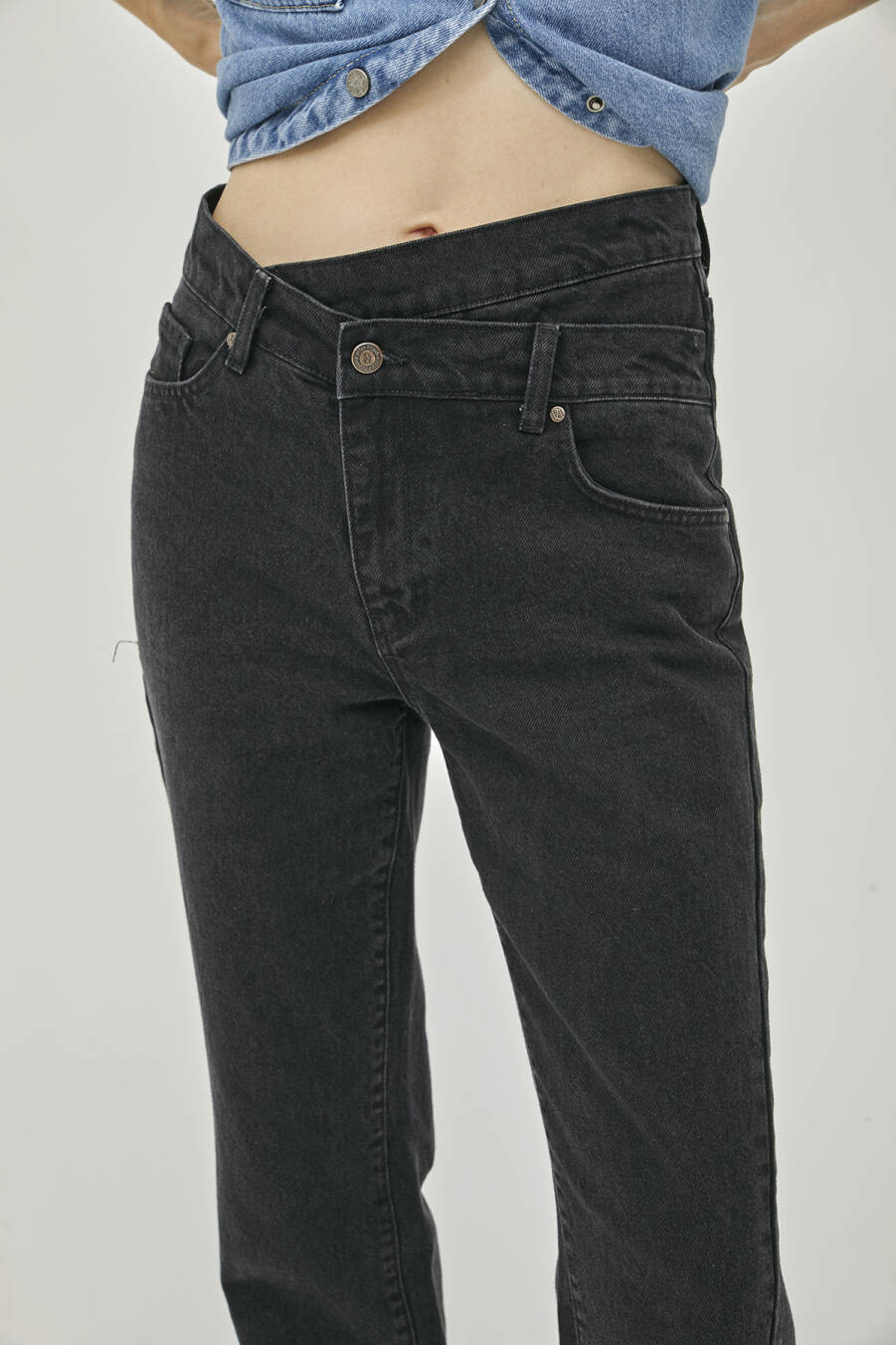 Black Denim Trousers - 4