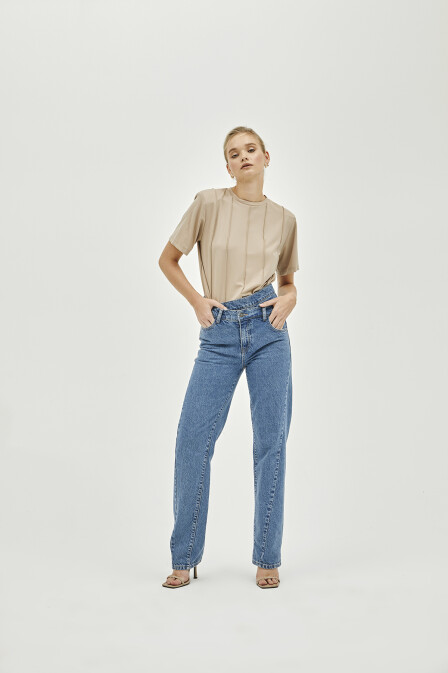 Blue Denim Trousers - 1