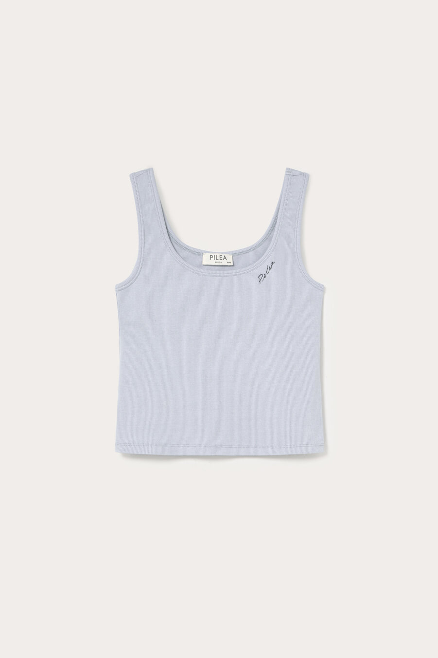 Blue Embroidered Detailed Sleeveless Tank Top - 2