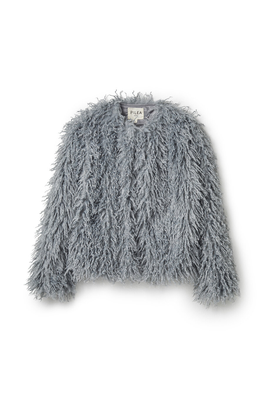 Blue Faux Fur Short Jacket - 6