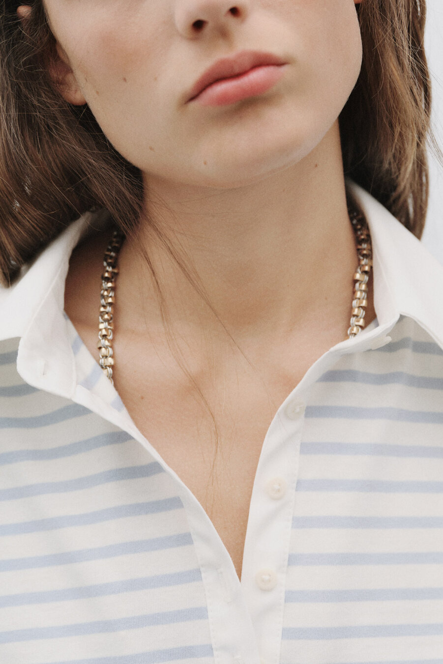 Blue Striped Fit Shirt - 2