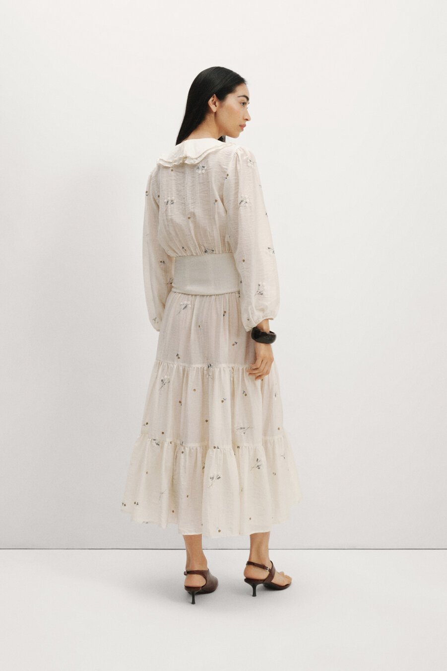 Briella Embroidered Maxi Dress - 6