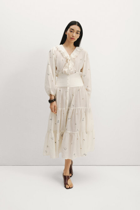 Briella Embroidered Maxi Dress - 1
