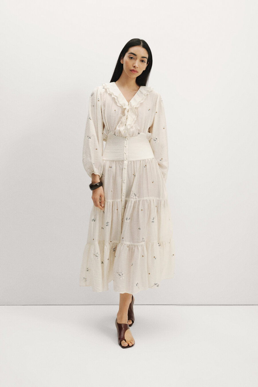 Briella Embroidered Maxi Dress - 1
