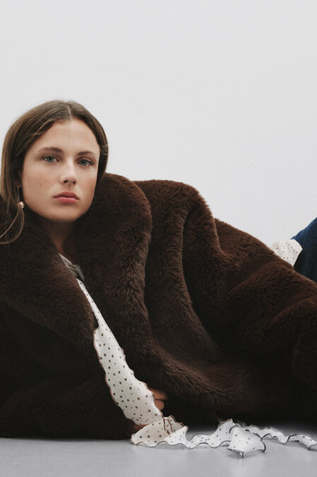 Brown Faux Fur Jacket - 6