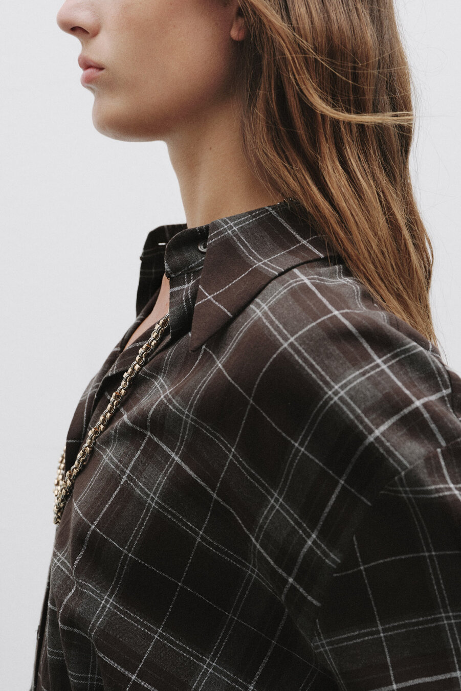 Brown Plaid Shirt - 2