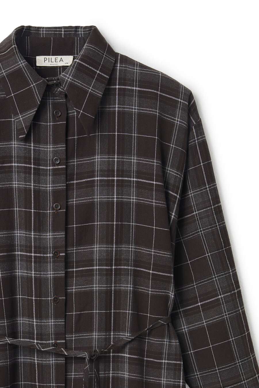 Brown Plaid Shirt - 6