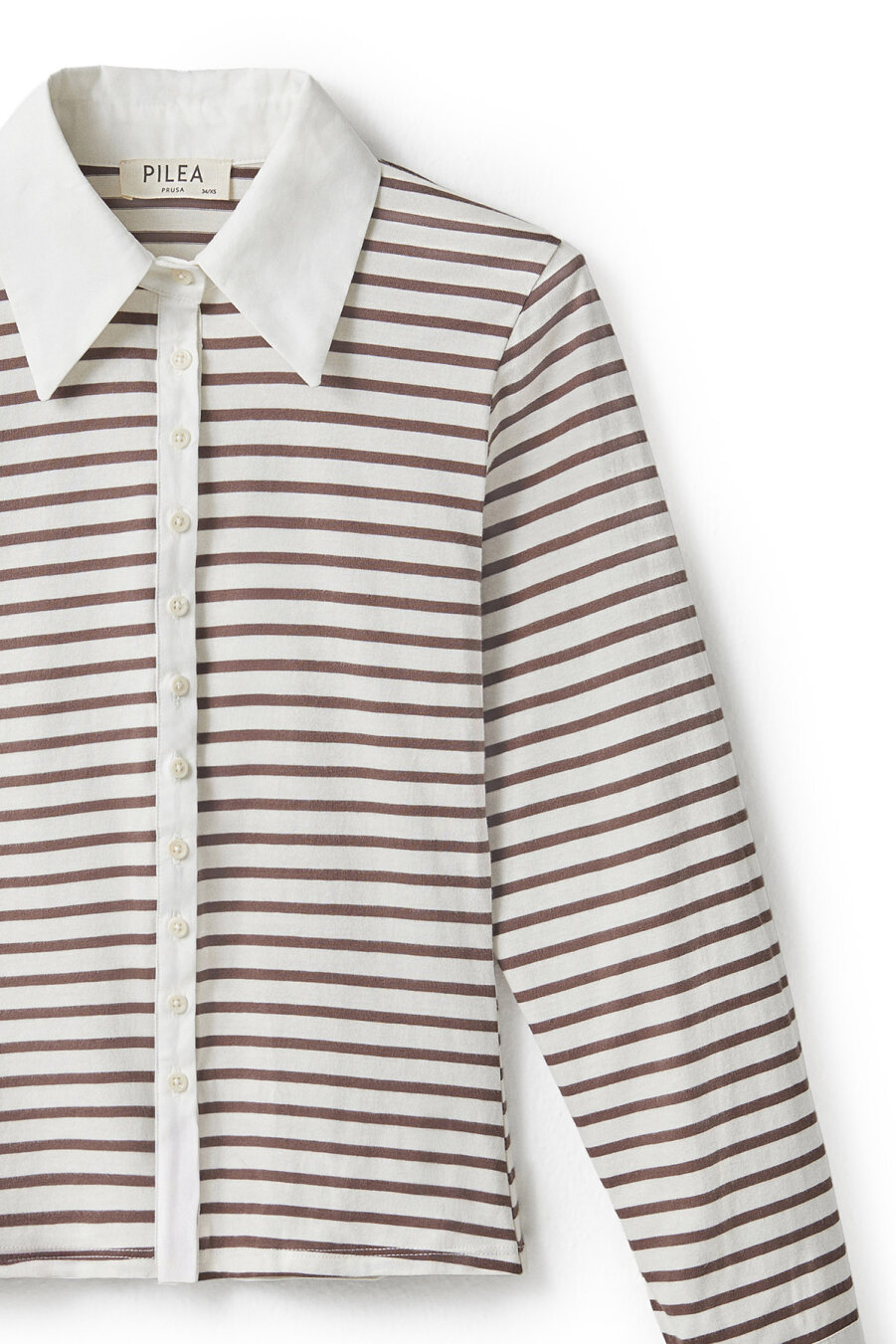 Brown Striped Fit Shirt - 6