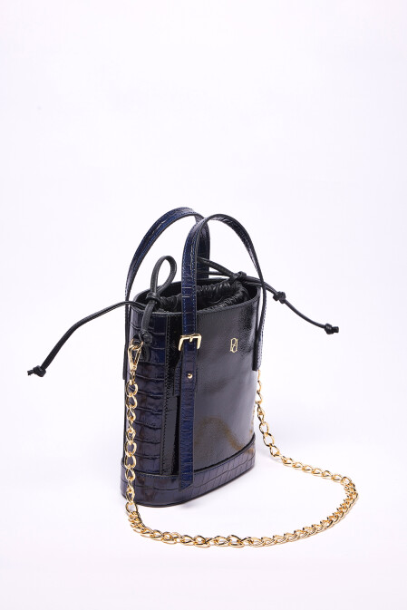 Bucket Bag - Black Navy - 3