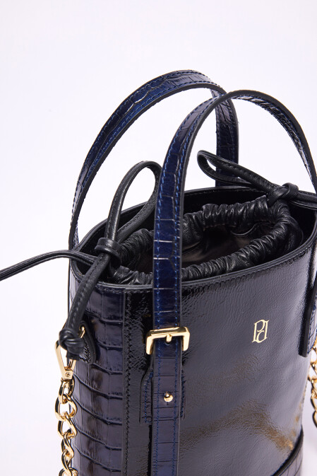 Bucket Bag - Black Navy - 2