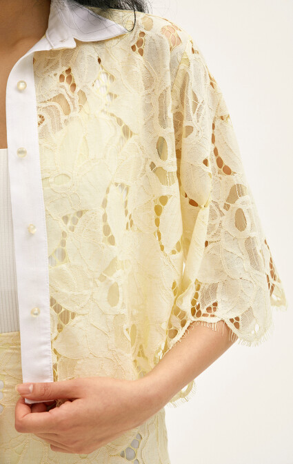 Celeste Lace Mini Shirt - 5