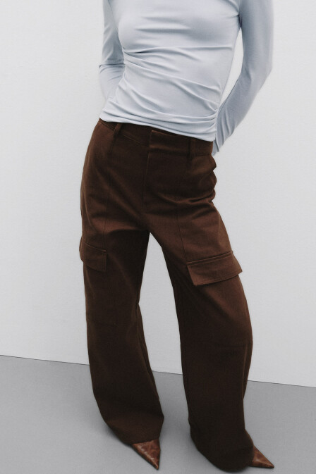 Cocoa Cargo Pants with Pockets - 3