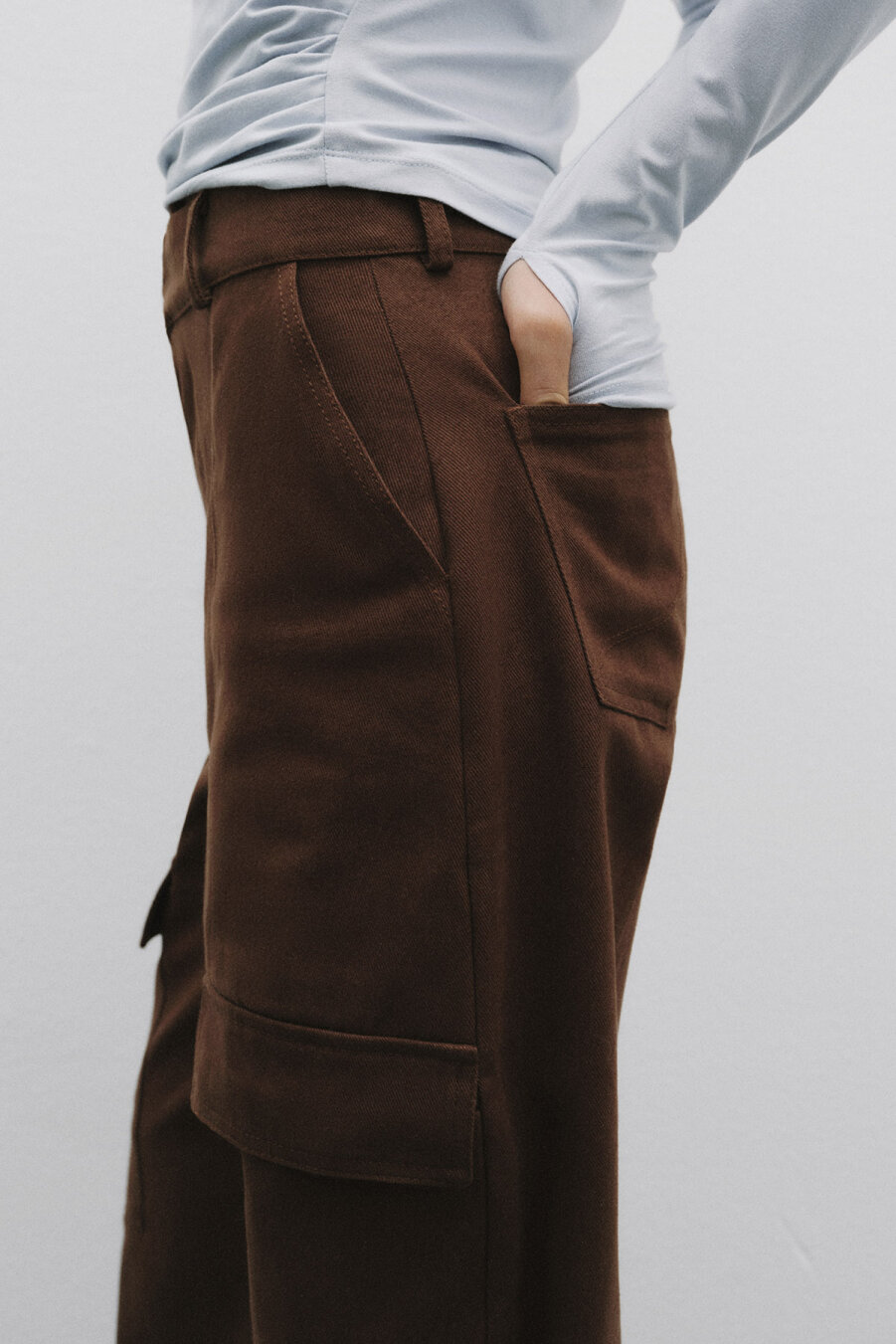 Cocoa Cargo Pants with Pockets - 5