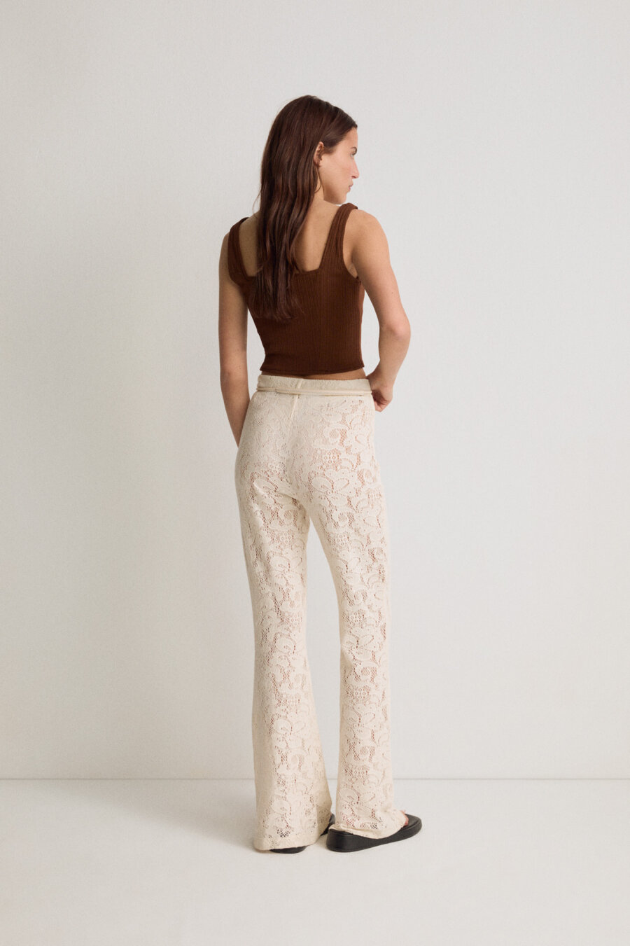 Crochet Flare Leg Trousers - 4