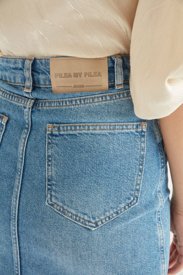 Daisy Blue Denim Skirt - 4