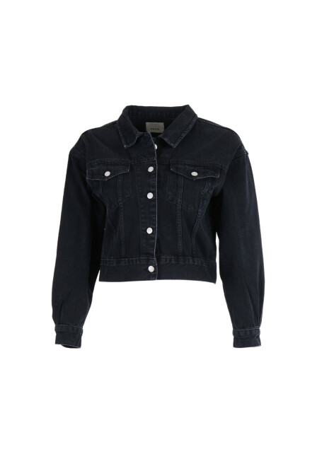 Delta Black Denim Jacket - 1