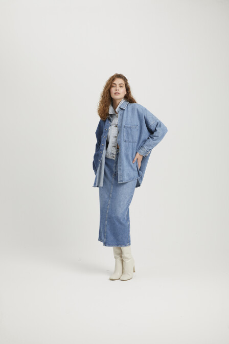 Dena Denim Shirt - 1