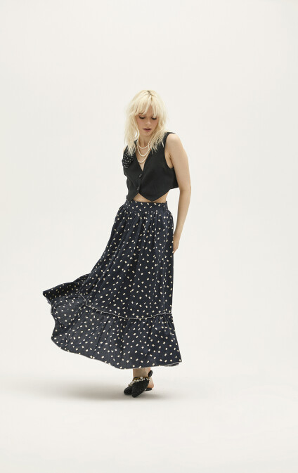 Dianora Cotton Maxi Skirt - 3