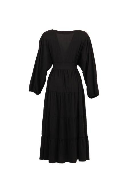 Diya Layered Black Dress - 2