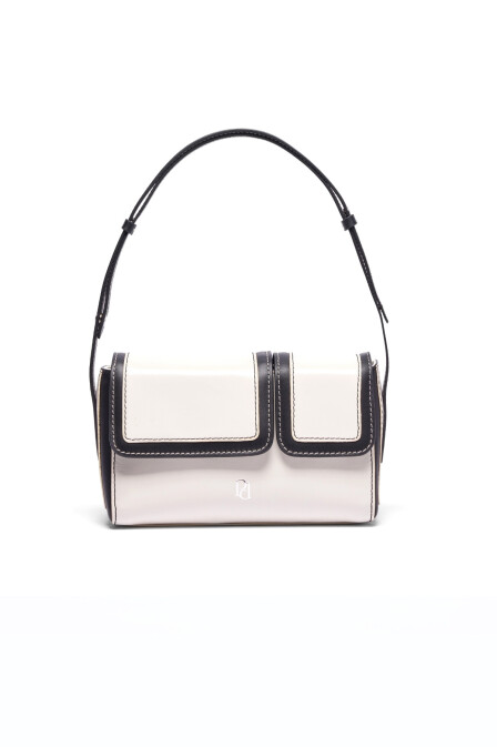 Double Eye Mini Bag - Black White - 1