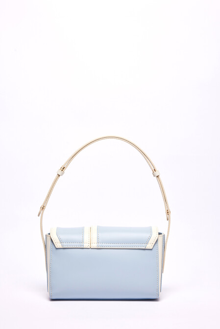 Double Eye Mini Bag - Sky Blue White - 6