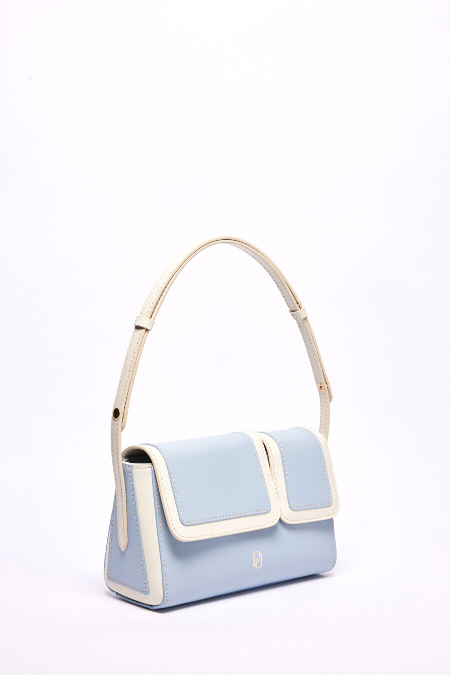 Double Eye Mini Bag - Sky Blue White - 4