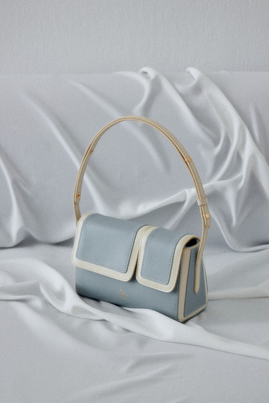 Double Eye Mini Bag - Sky Blue White - 1