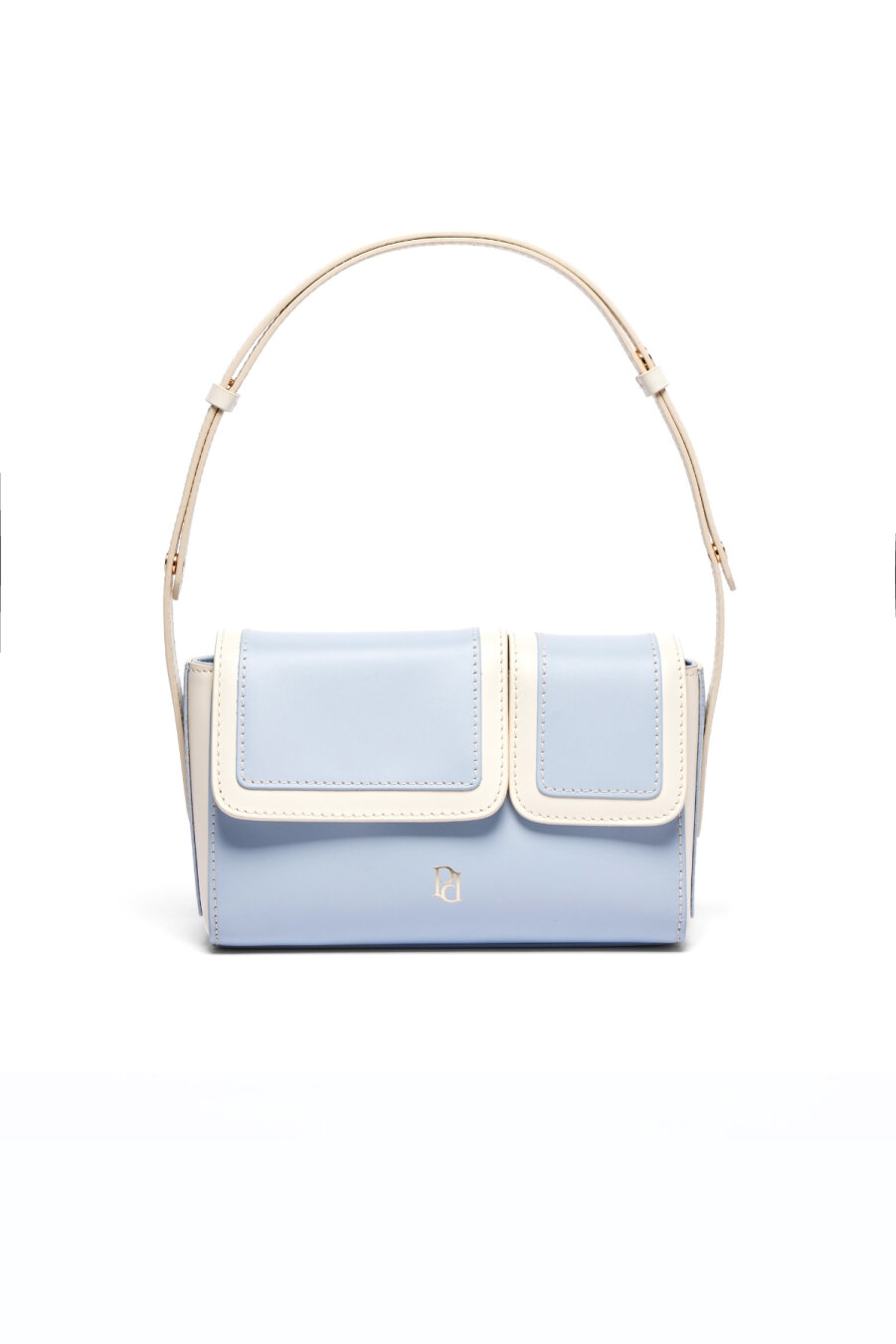 Double Eye Mini Bag - Sky Blue White - 3