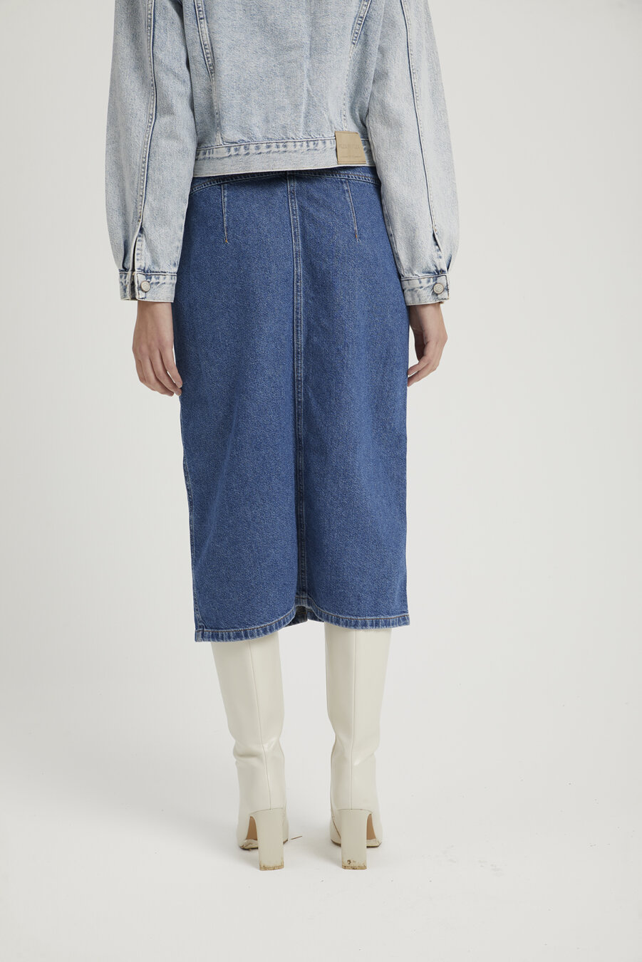 Drew Blue Denim Skirt - 5