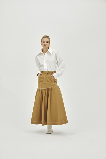 Edna Punto Stitched Skirt - 3