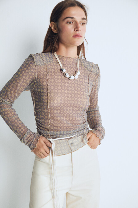 Elora Mesh Blouse - 4