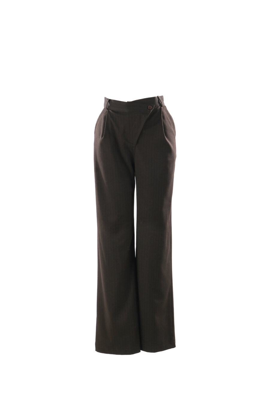 Elowen Asymmetrical Waist Palazzo Trousers - 4