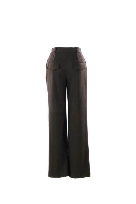 Elowen Asymmetrical Waist Palazzo Trousers - 5