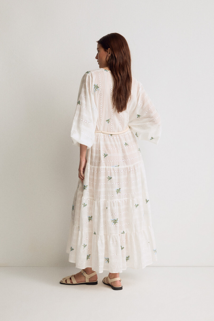 Embroidered Long Dress - 4