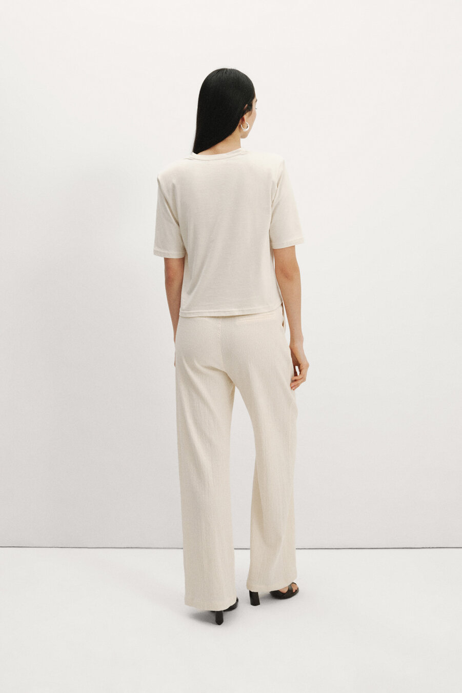 Embroidered Padded T-shirt - 6