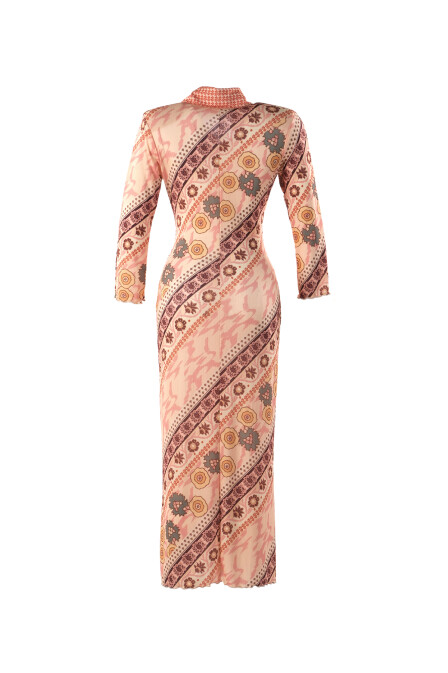 Sorbet Ethnic Patterned Knitted Dress - 7