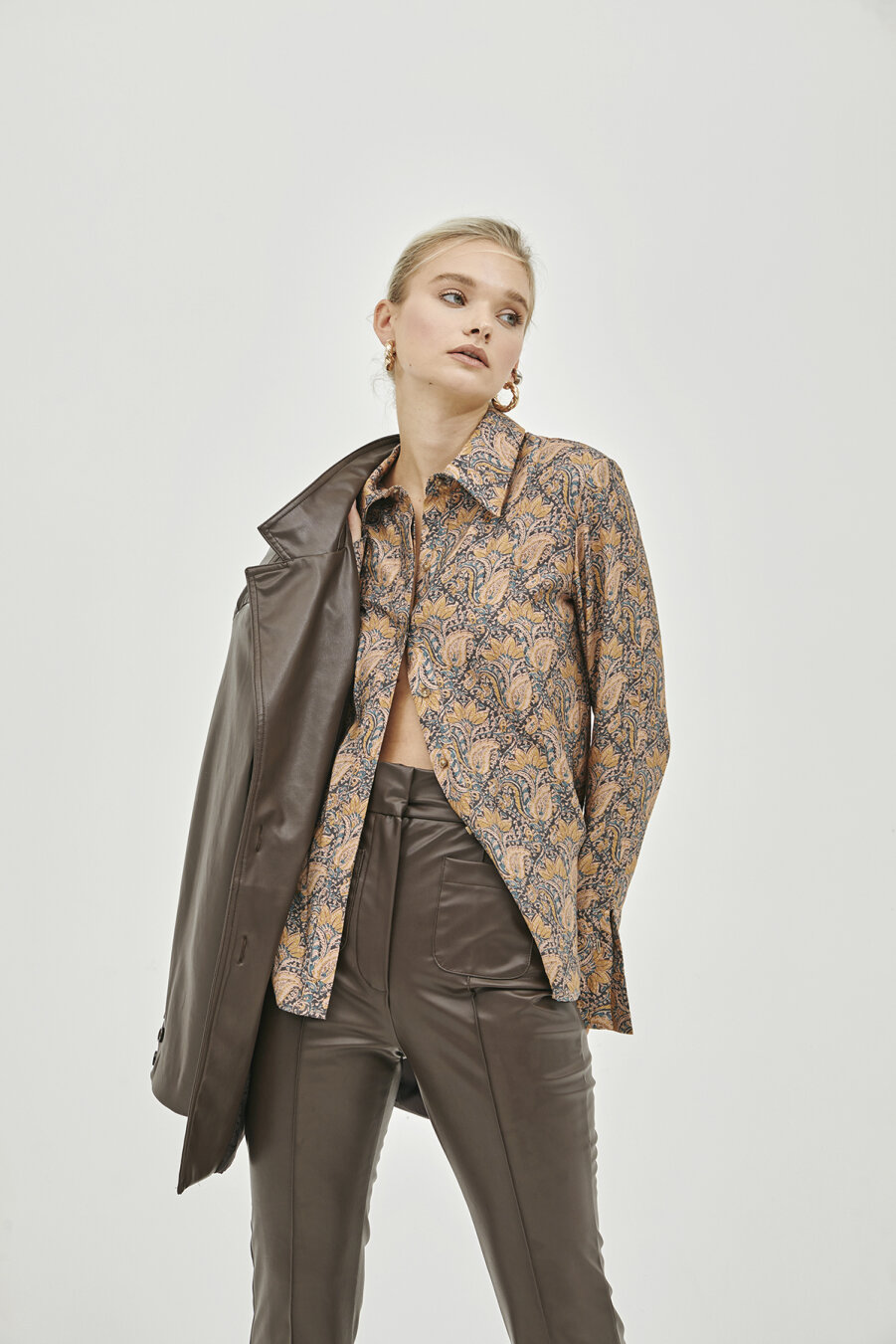 Eva Shawl Patterned Shirt - 1