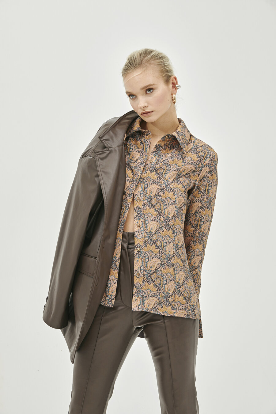 Eva Shawl Patterned Shirt - 2