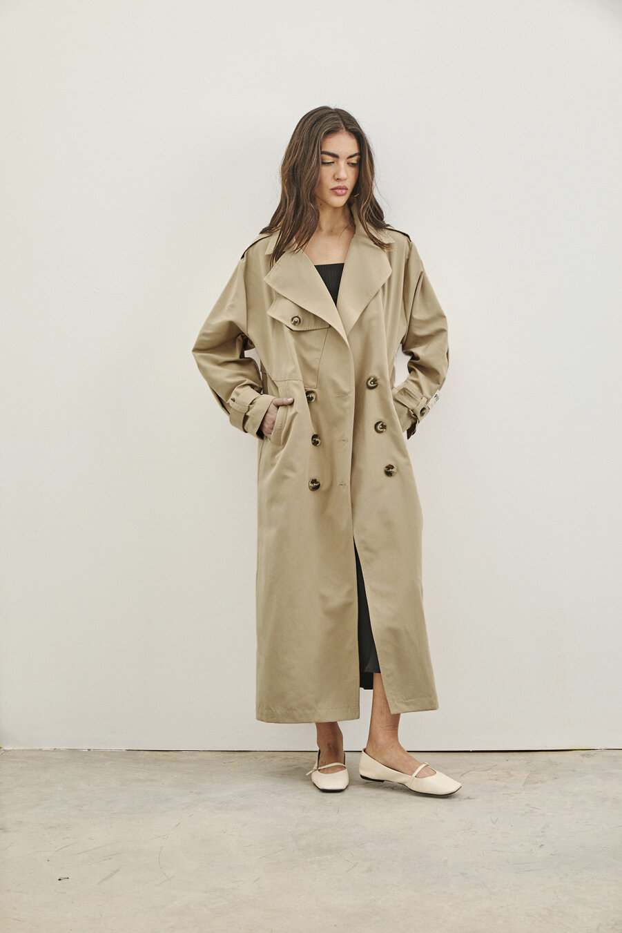 Fayette Beige Trench Coat - 4