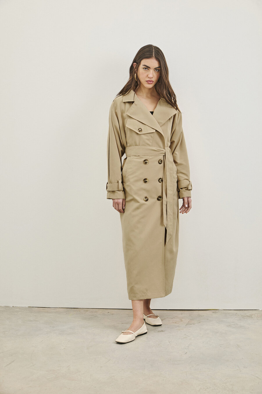 Fayette Beige Trench Coat - 5