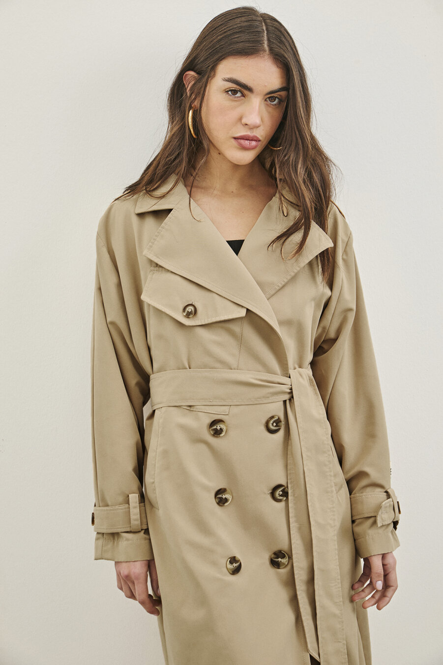 Fayette Beige Trench Coat - 7