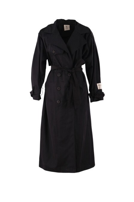 Fayette Black Trench Coat - 1