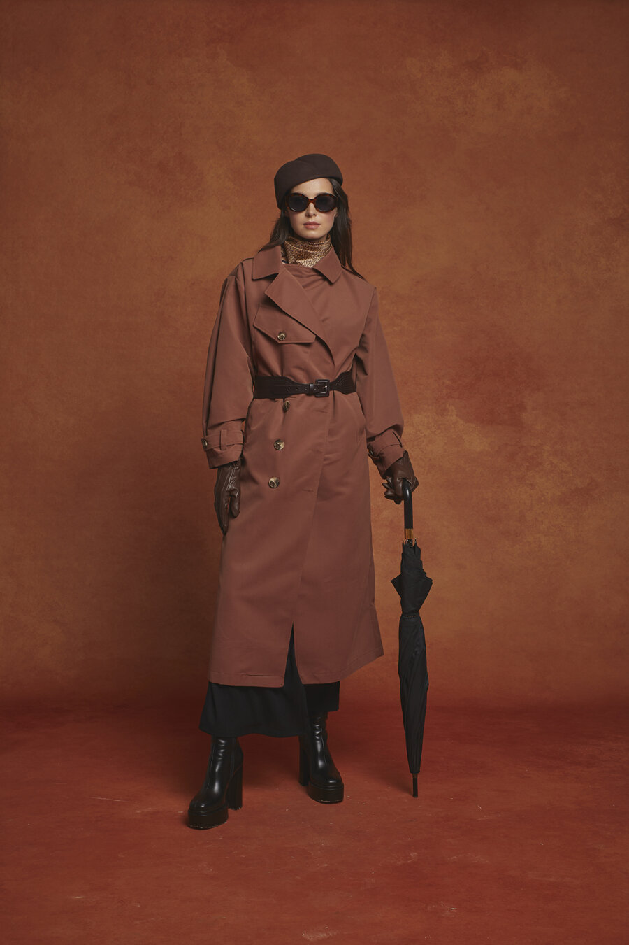 Fayette Cinnamon Trench Coat - 4