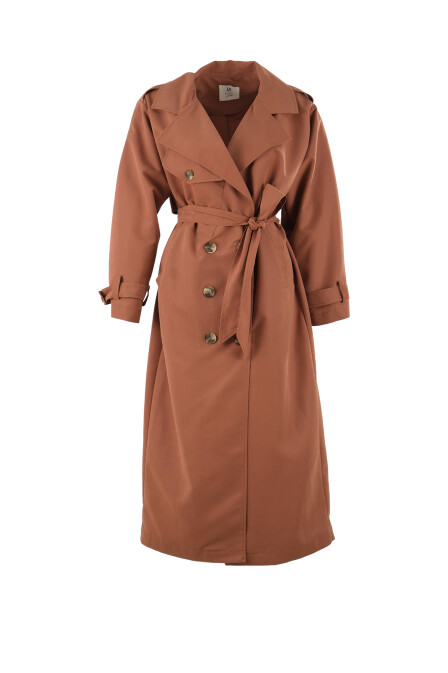 Fayette Cinnamon Trench Coat - 1