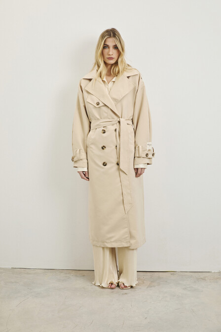 Fayette Vanilla Trench Coat - 6