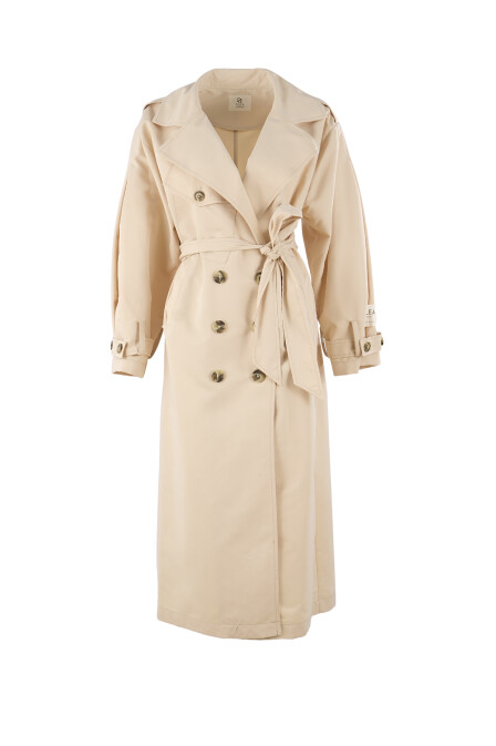 Fayette Vanilla Trench Coat - 1