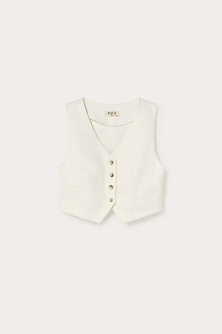 Fitted Crop Vest - 2