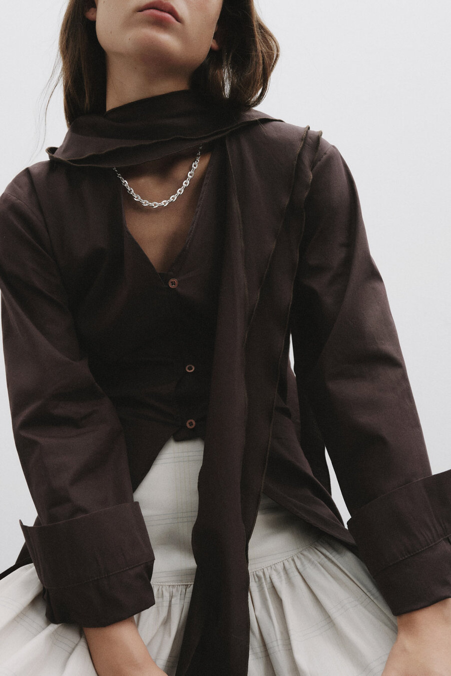 Frida Şal Detaylı Gömlek - 1